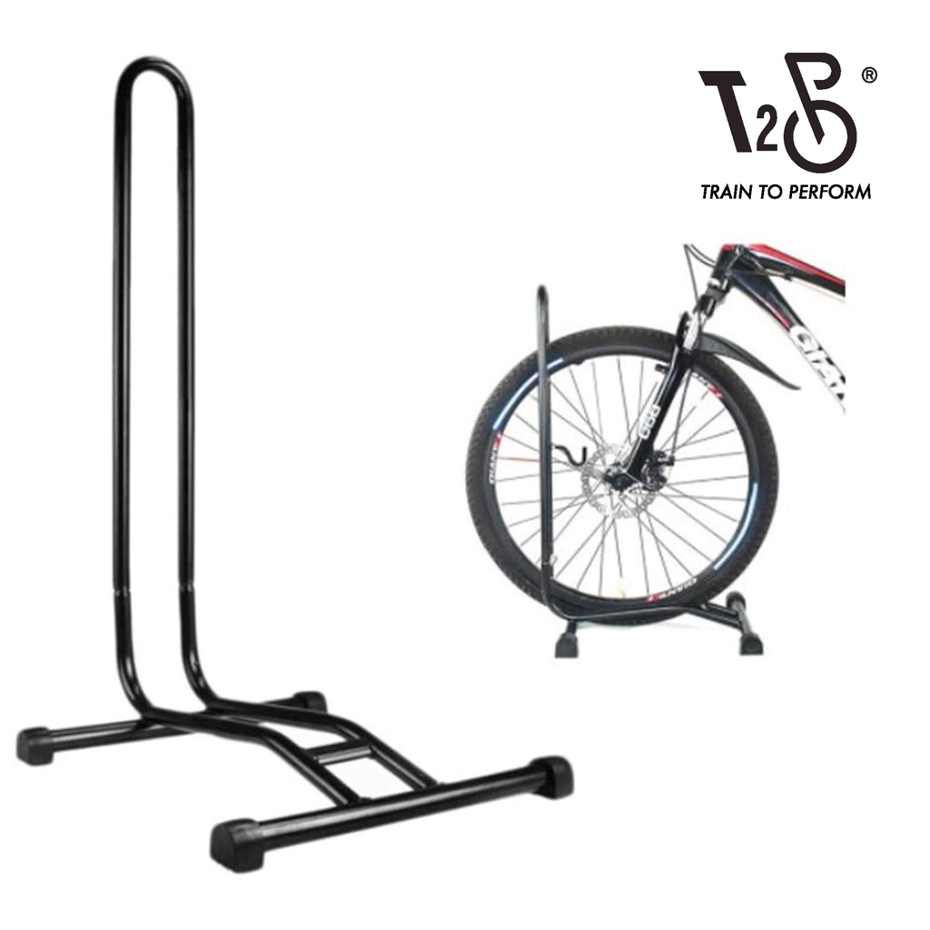 T2P Bicycle Horizontal Stand 6cm Gap Wheel Storage Bike Display Rack ...