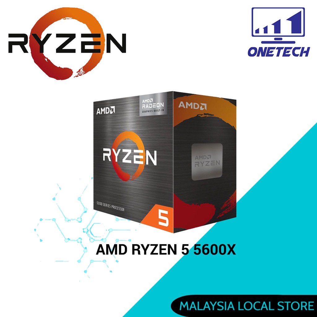 Amd Ryzen 5 5600x 37ghz 6 Cores 12 Threads Processor Shopee Singapore 9188