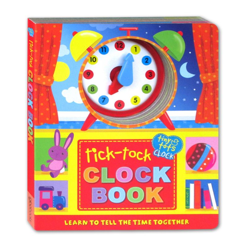Tiny Tots Tick-Tock Clock Book with Moveable Clock Hands | Shopee Singapore