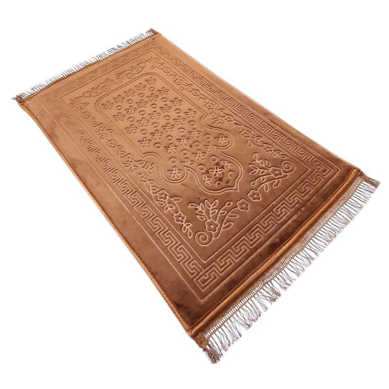 Embossed 100% Polyester Sejadah / Prayer Mat (Non-Padded) (L)110cm x (W ...