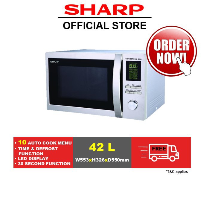 SHARP Microwave oven with Grill and Convection R94A0(ST)V Shopee Singapore