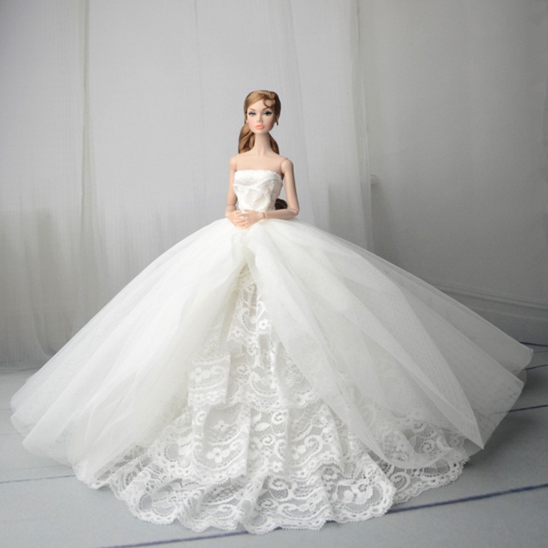 Barbie doll wedding dress hotsell