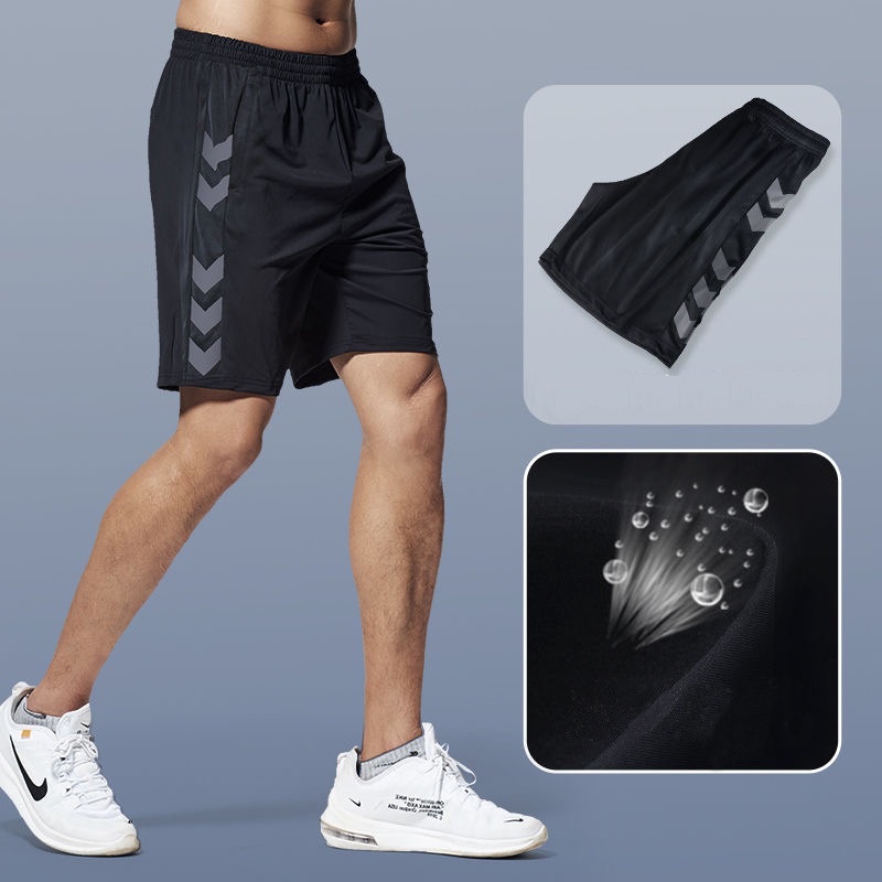 M-5XL Quick-drying Fitness Running Sports Shorts Men with Pockets