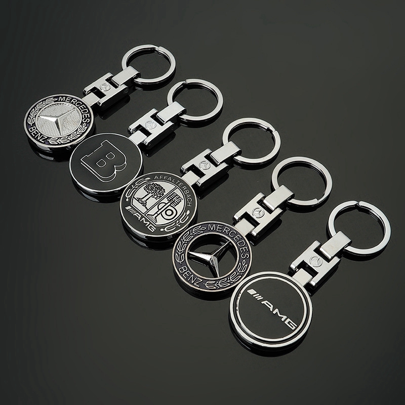 Hollow H-button Car Logo Key Ring Metal Keychain Chain For Benz B ...