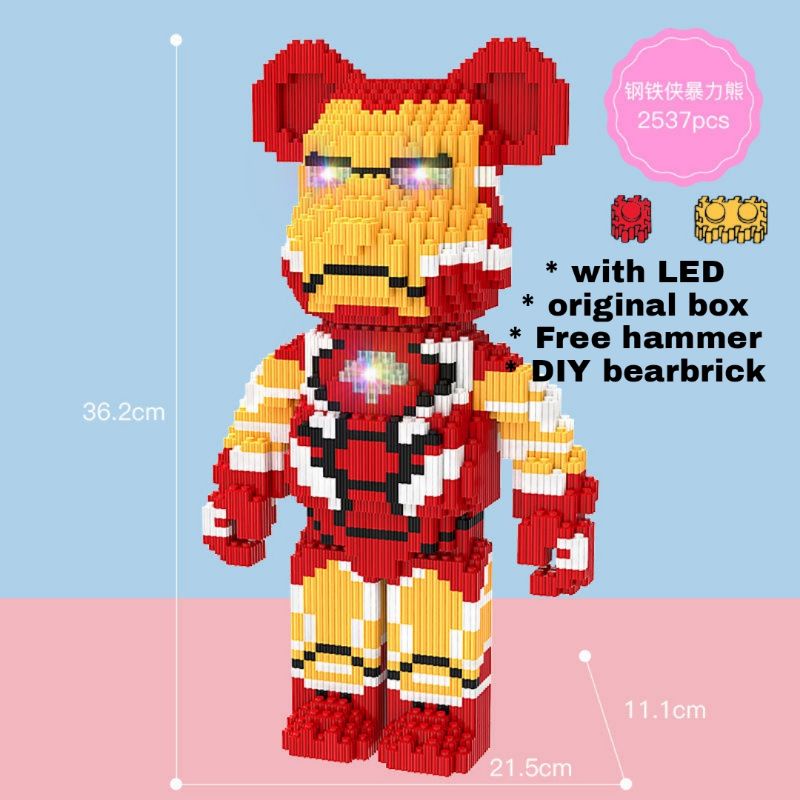 Iron Man Perler Beads
