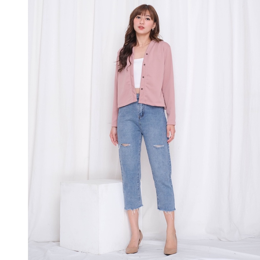 C2W Clothtowear Atasan Wanita All Size Satin Women's Clothes 779-CLN - Gambar 3