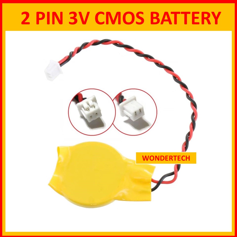 2PIN 3V LAPTOP CMOS BATTERY | Shopee Singapore