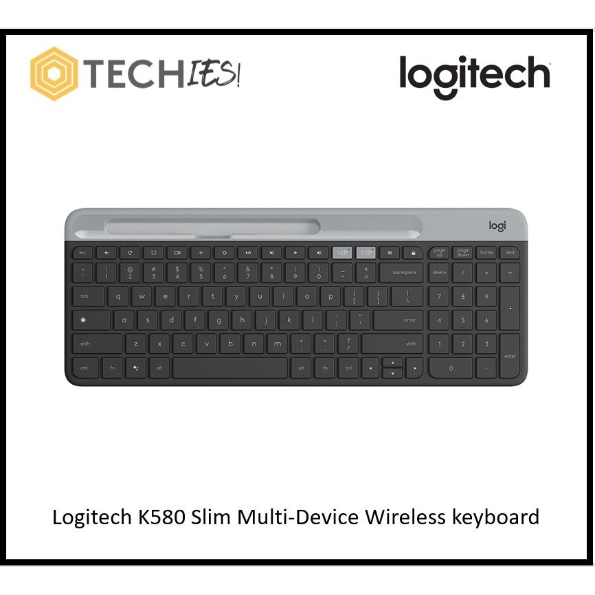 Logitech K580 Multi-Device Bluetooth Wireless Slient Keyboard with ...