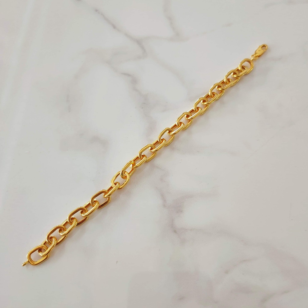 Gold anchor link on sale bracelet