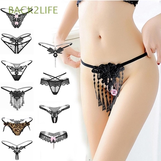 Ladies Flower Lace for Women Sexy Open Crotch Panties Female