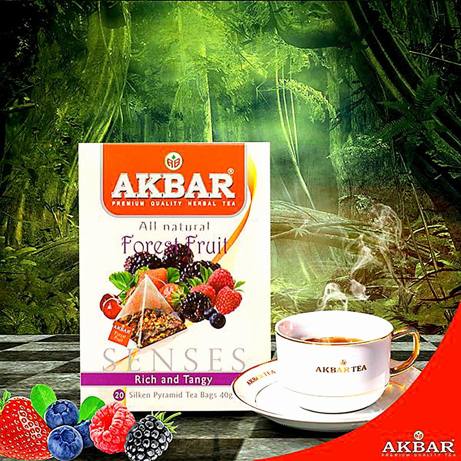 Akbar Senses Forest Fruit Tea (20 Teabags) Premium Ceylon Tea | Shopee ...