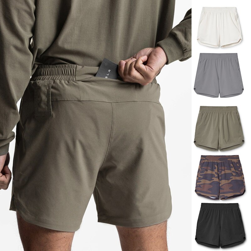 Quick Dry Sport Shorts Mens Sportswear Training Running Jogging Shorts Workout Gym