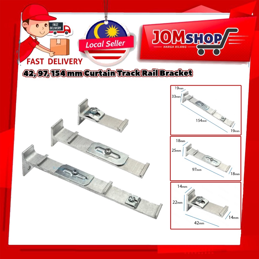 Curtain Track Rail Bracket Rail Bracket Rail Rod Curtain Holder Foot ...