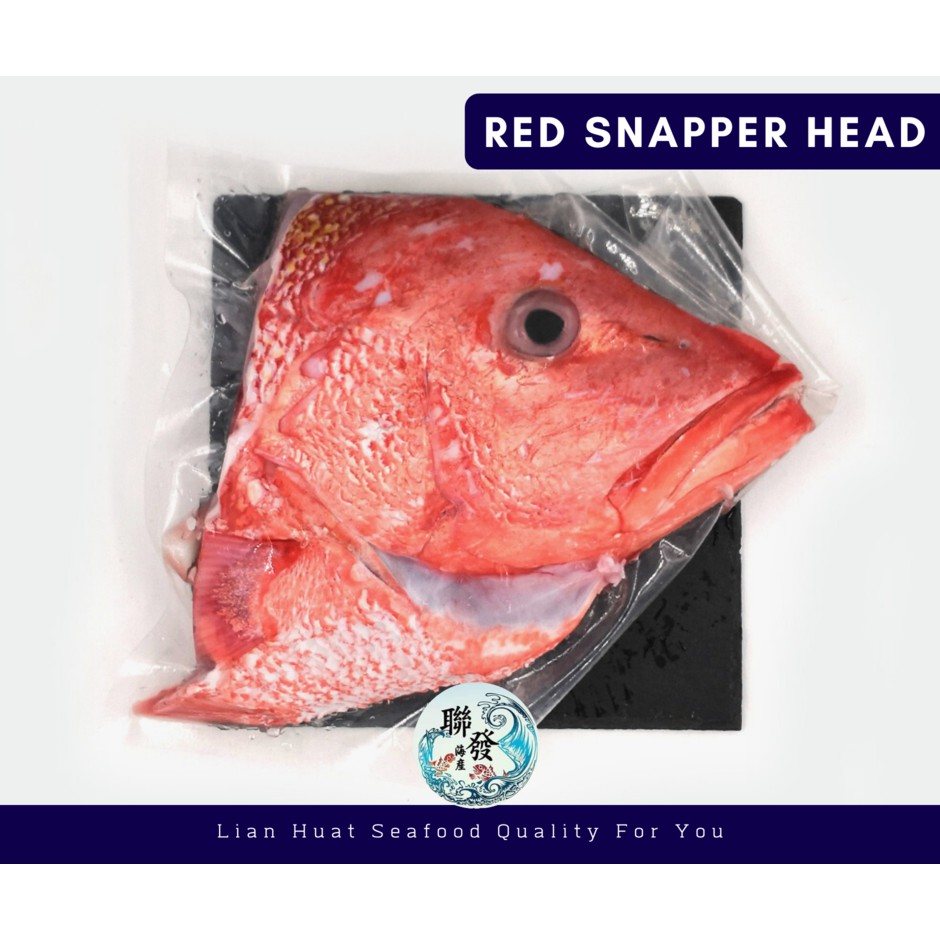 [Lian Huat Seafood] Red Snapper Head 1kg to 1.2kg | Shopee Singapore