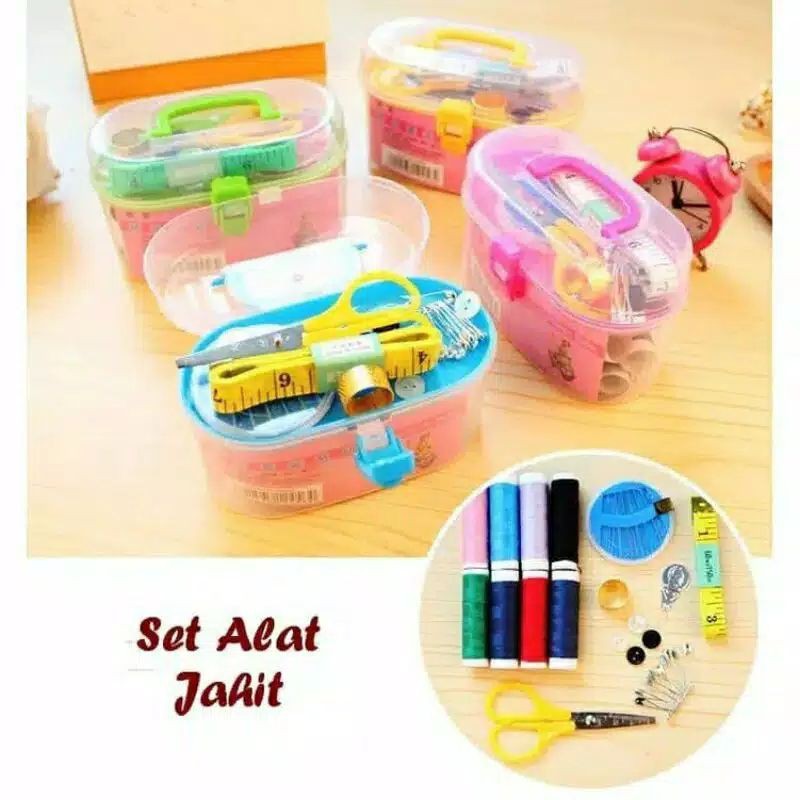 MINI Box Sewing Tool Set Small Sewing Equipment Set Complete Sewing Box ...