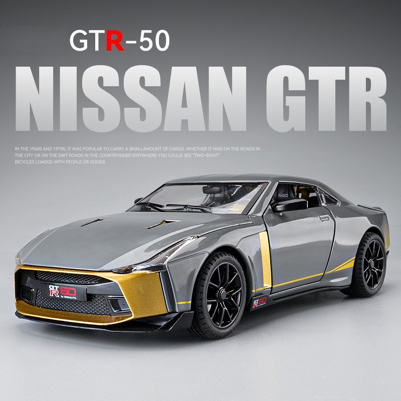 1:24 Nissan GTR 50 Anniversary Edition Car Models Alloy Diecast Toy ...