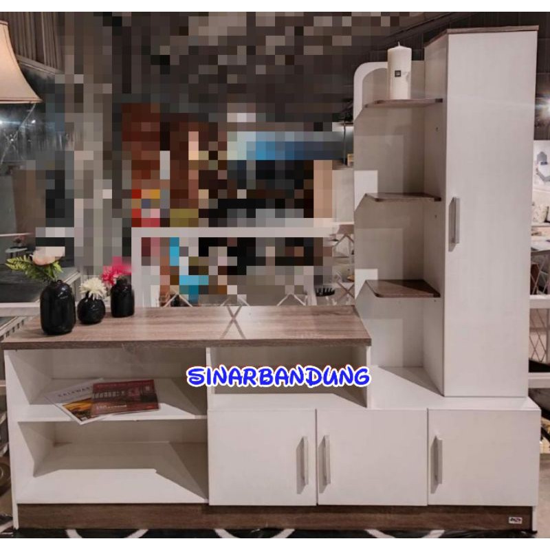 MINIMALIST WHITE TV RACK / LARGE WALL UNIT TV RACK / LARGE MINIMALIST ...