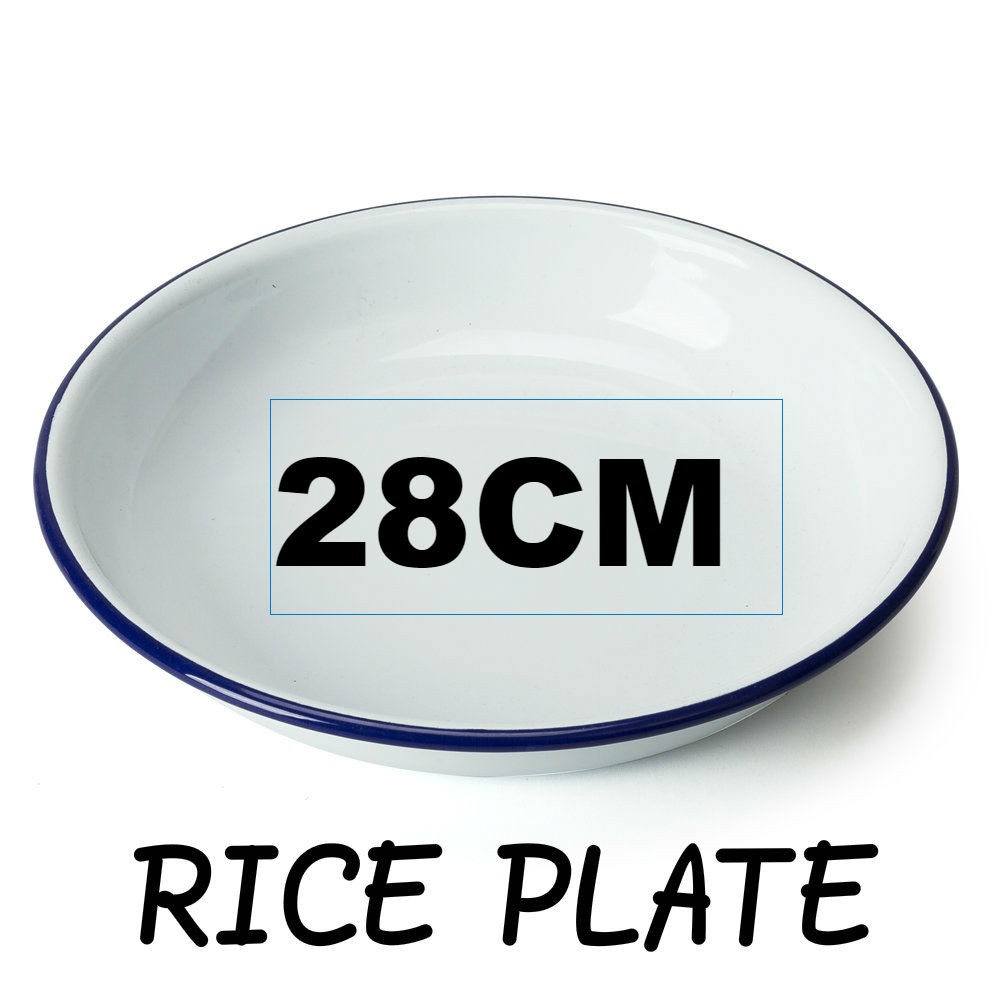 28cm Rice Plate Classic Enamel (Losa) | Shopee Singapore