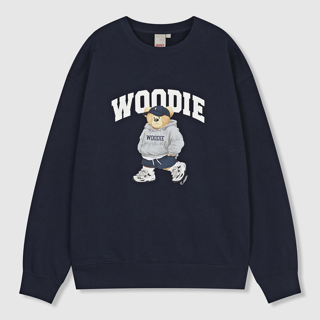 SPAO Woodie Graphic Sweatshirt For Men and Women SPMWC12C13