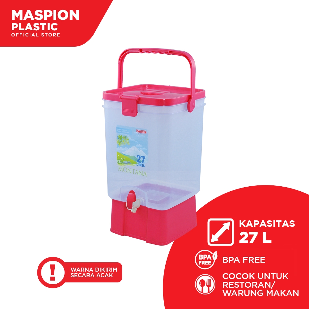 Maspion Dispenser Air Minum Plastik Montana Water Dispenser 27 Liter - Gambar 2