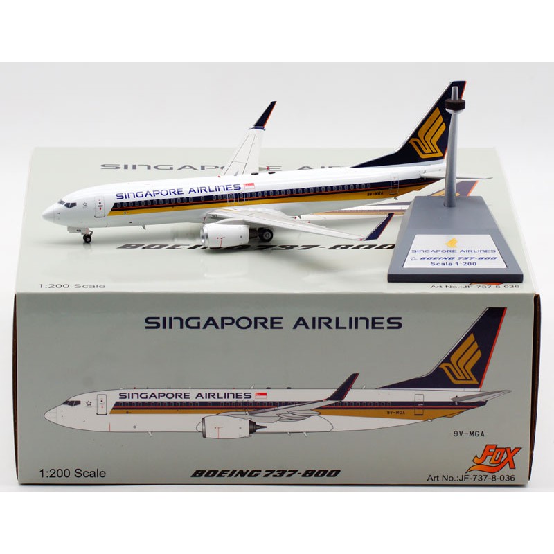 1:200 JFOX Singapore Airlines Boeing B737-800 | Shopee Singapore 1:200 JFOX Singapore Airlines Boeing B737-800 | Shopee Singapore