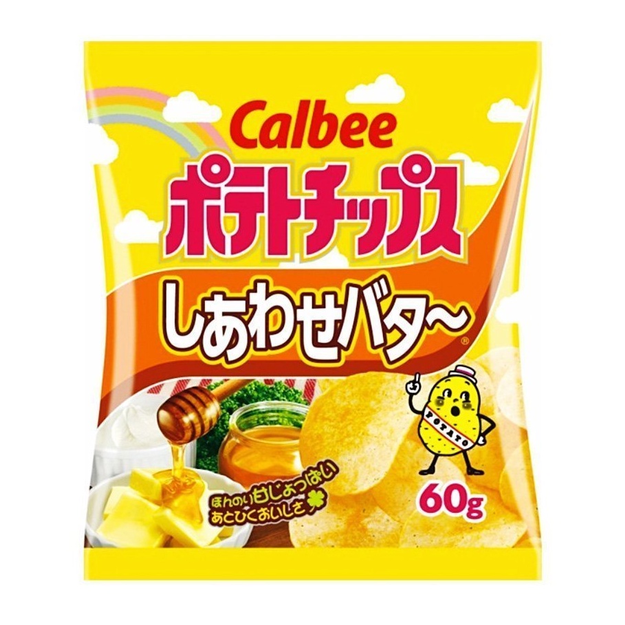 Calbee Potato chips Happy Butter 60g [Japanese] 60g [Japan] | Shopee ...