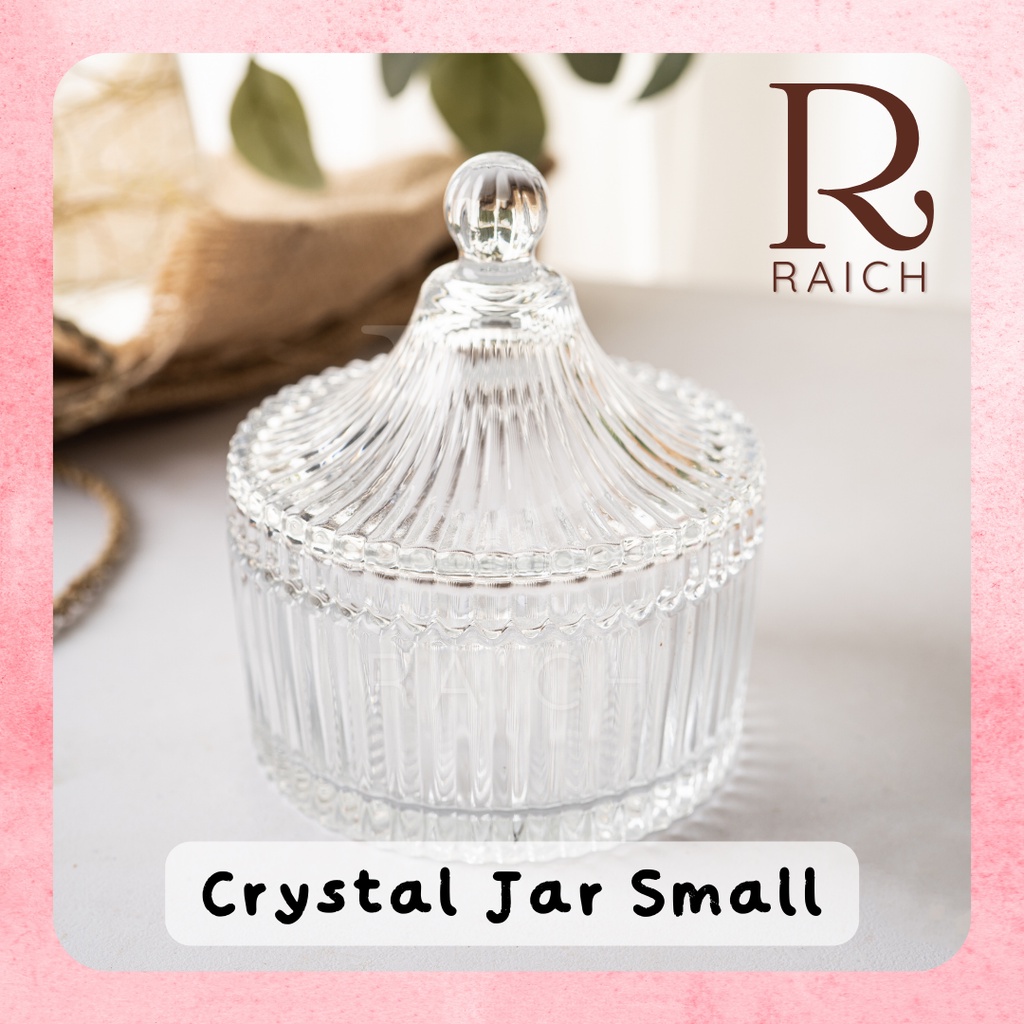 LILIN Small Crystal Jar Candle Jar Candy Jar/Container Jar Crystal
