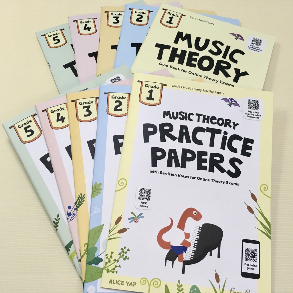 Finger Smart Music Theory Gym Book Practice Papers Grades 1~5 by Alice ...