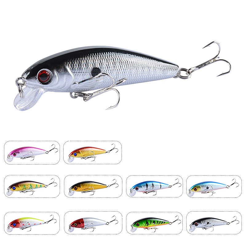 UMPAN IKAN PALSU MINNOW 6cm MIRIP IKAN ASLI - Gambar 2