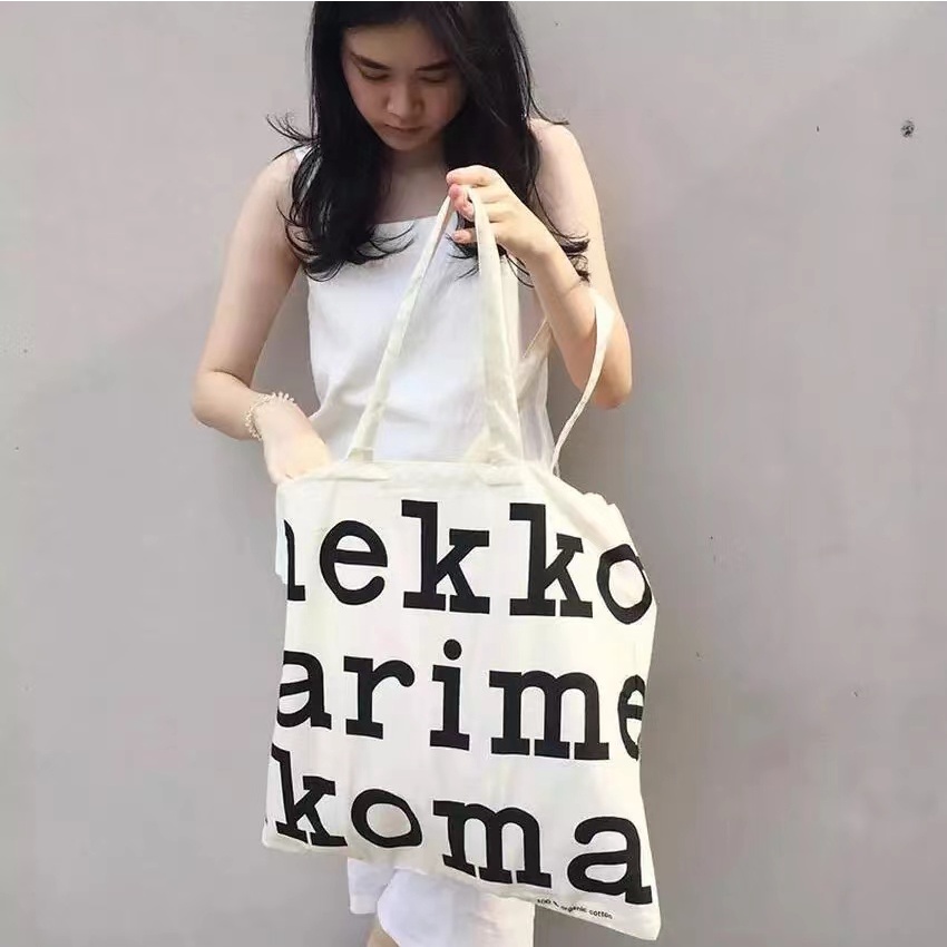 Marimekko logo tote best sale