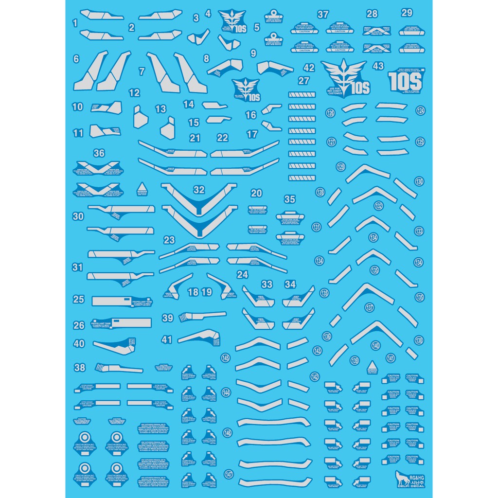 [SG LOCAL STOCK]DELPHI DECALS HG SINANJU SILVER HOLO WATER DECAL RG ...