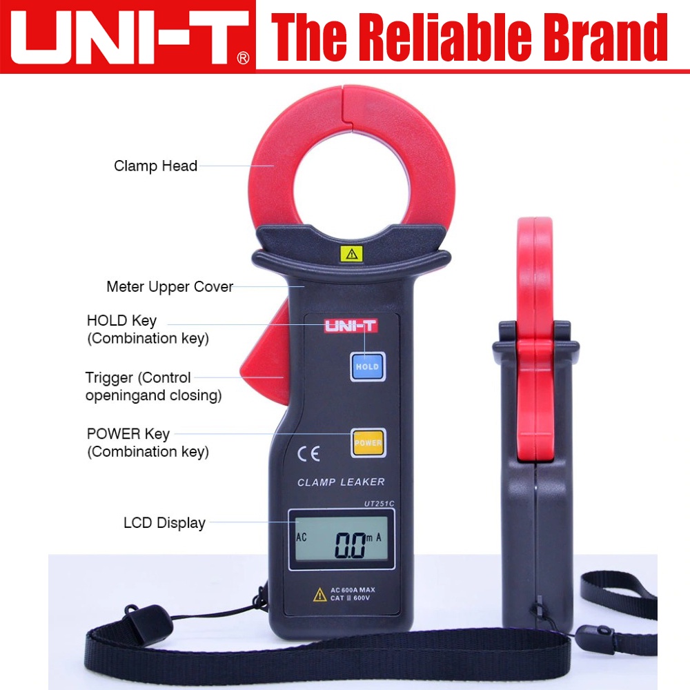 Uni-T UT251C UT251C+ AC Leakage Current Clamp | Shopee Singapore