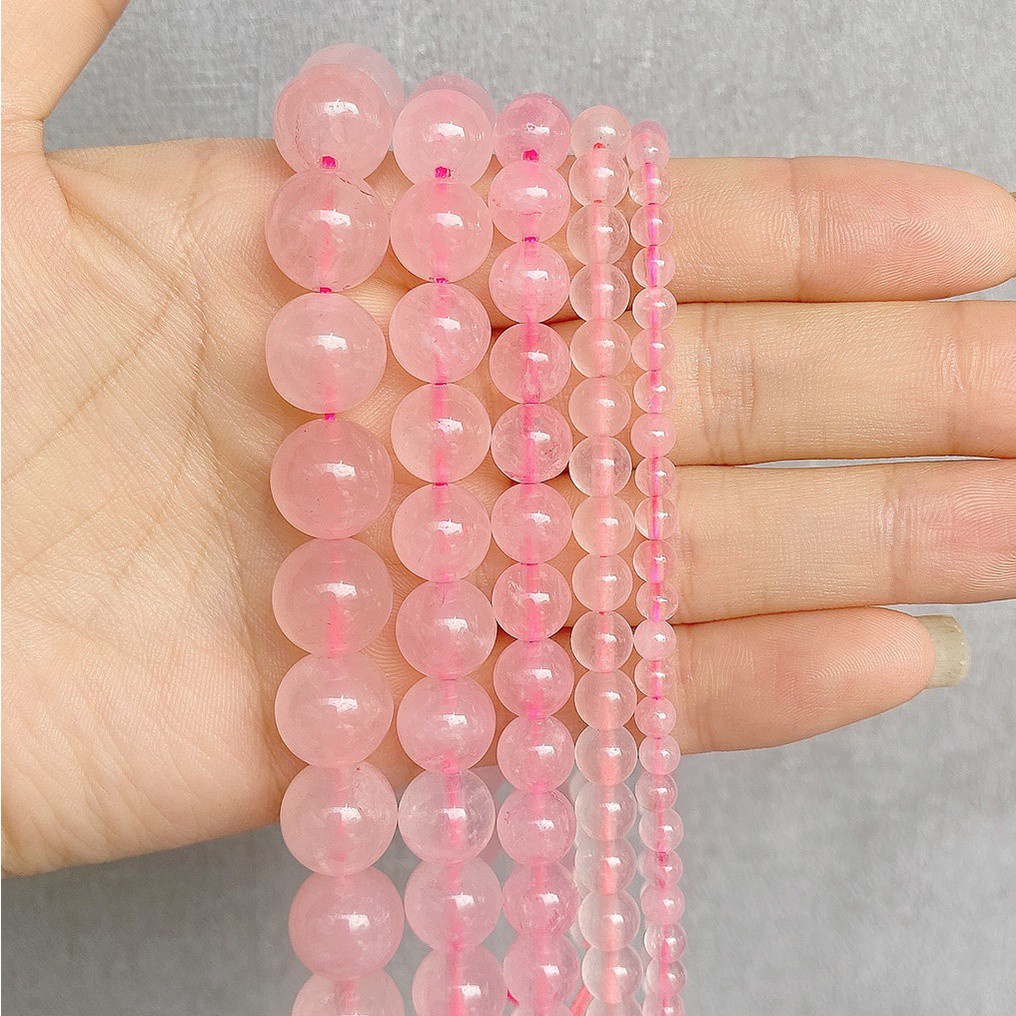 Raw rose quartz on sale beads