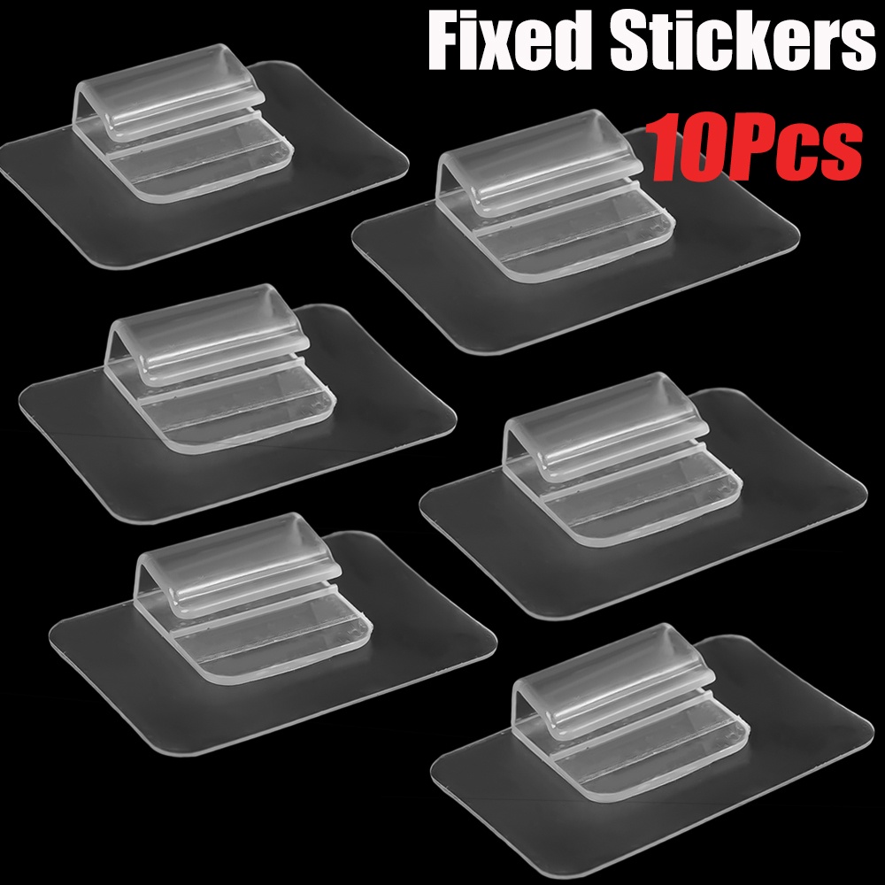 10Pcs Multi-purpose Car Mat Fixed Stickers / Transparent Acrylic Non ...