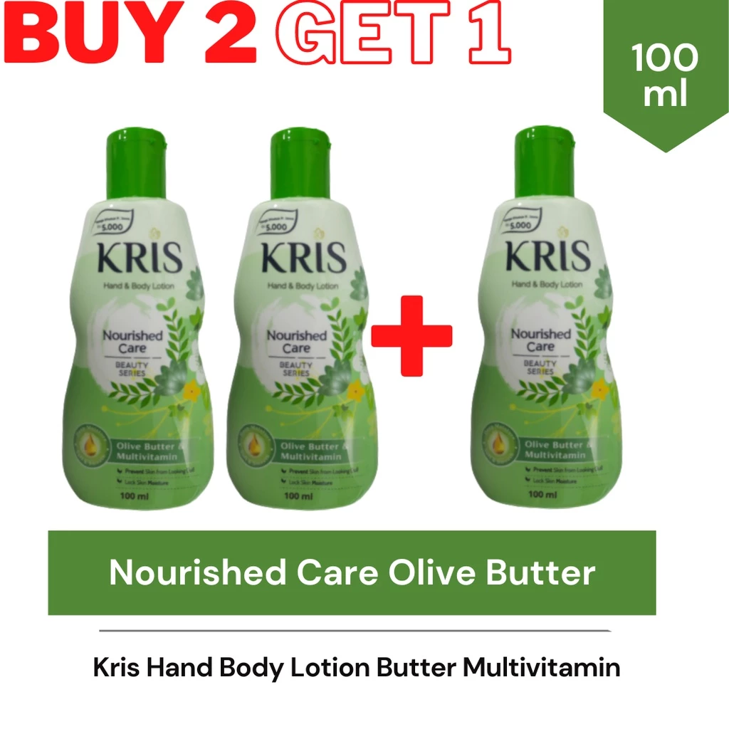 Beli 2 Gratis 1 Kris Handbody Lotion Multivitamin NOURISHED CARE Green 100ML - Gambar 4