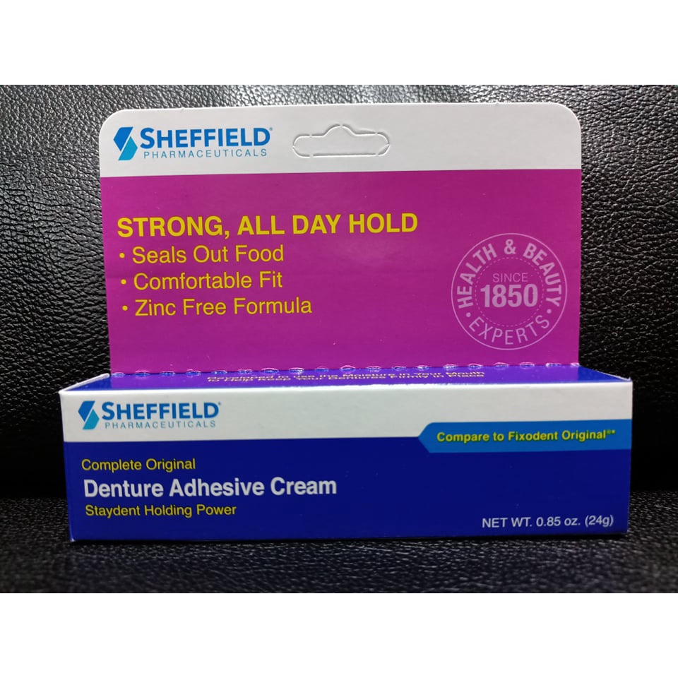 Sheffield's Denture Adhesive Cream (24 g) Shopee Singapore