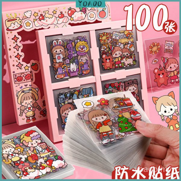 Japanese Cute Diary Notebook Set Cute Stickers Stationery Set Kids ...