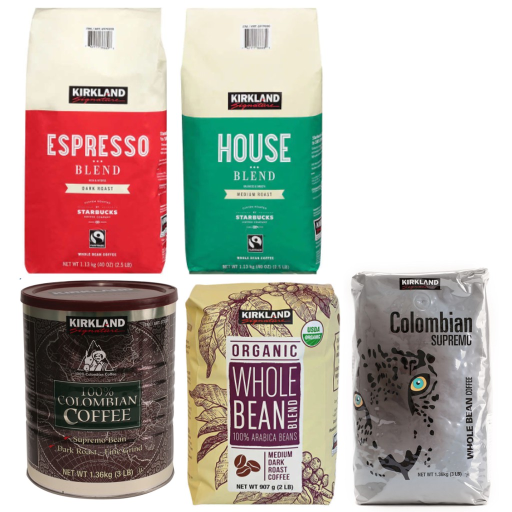 Kirkland Signature Colombian Supremo Whole Bean Coffee – 2 Bags, 6 Lbs Total, 100% Arabica