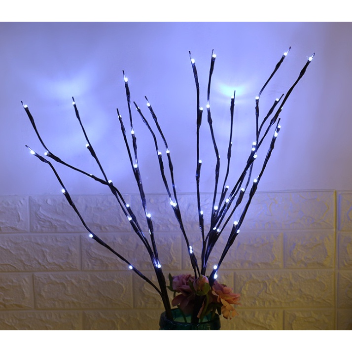 20/100 LED Willow Branch Floral Lamp Battery Powered / Tree Branchs ...