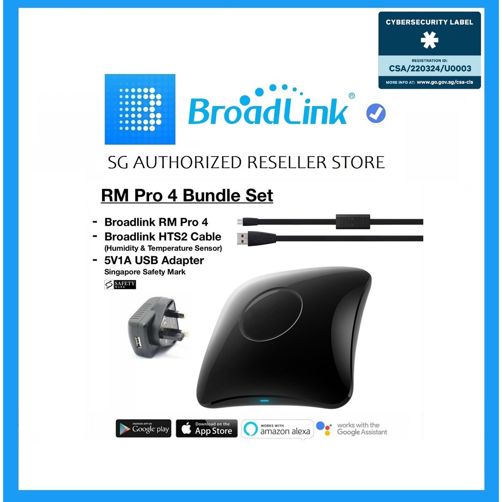 Broadlink RM Pro 4 / RM4 Pro / RM4C Pro Smart Home, IR & RF Universal ...