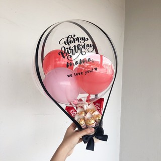 Chocolate Flower Bouquet with 10 inch Love Heart Foiled Balloon (happy  birthday)