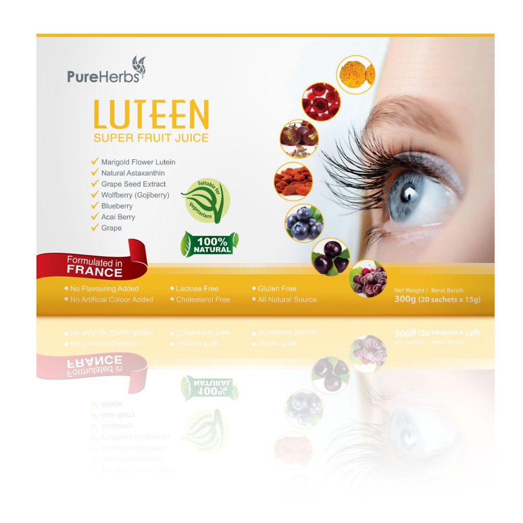 LUTEEN Super Fruit Juice Eye Supplement Drink(Lutein + Zeaxanthin