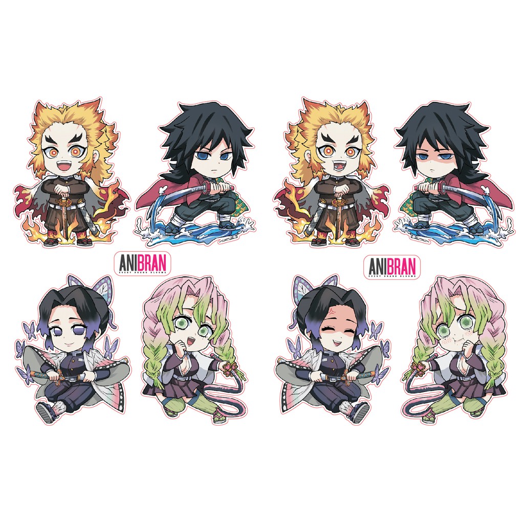 Anime Doujin (Fanart) Demon Slayer: Kimetsu No Yaiba Hashira Sticker ...