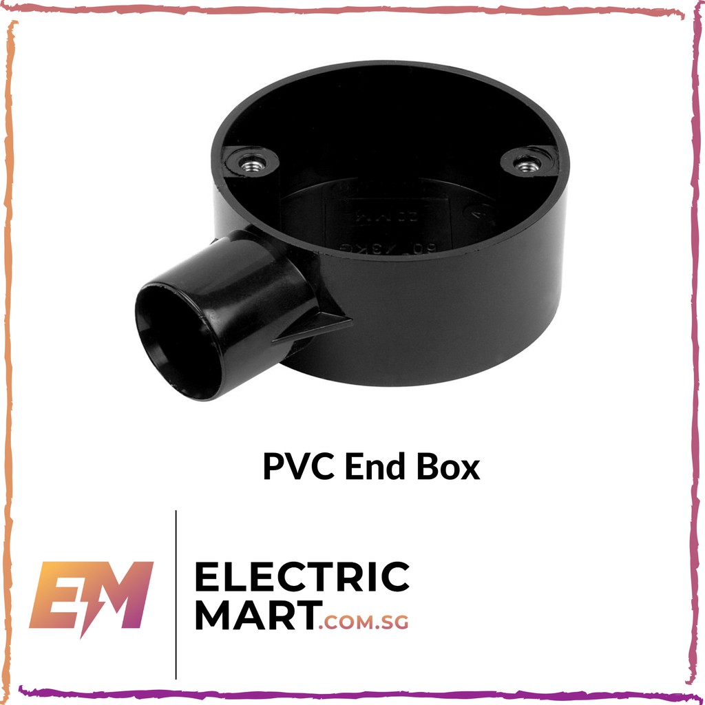 PVC End Box - BLACK | Shopee Singapore