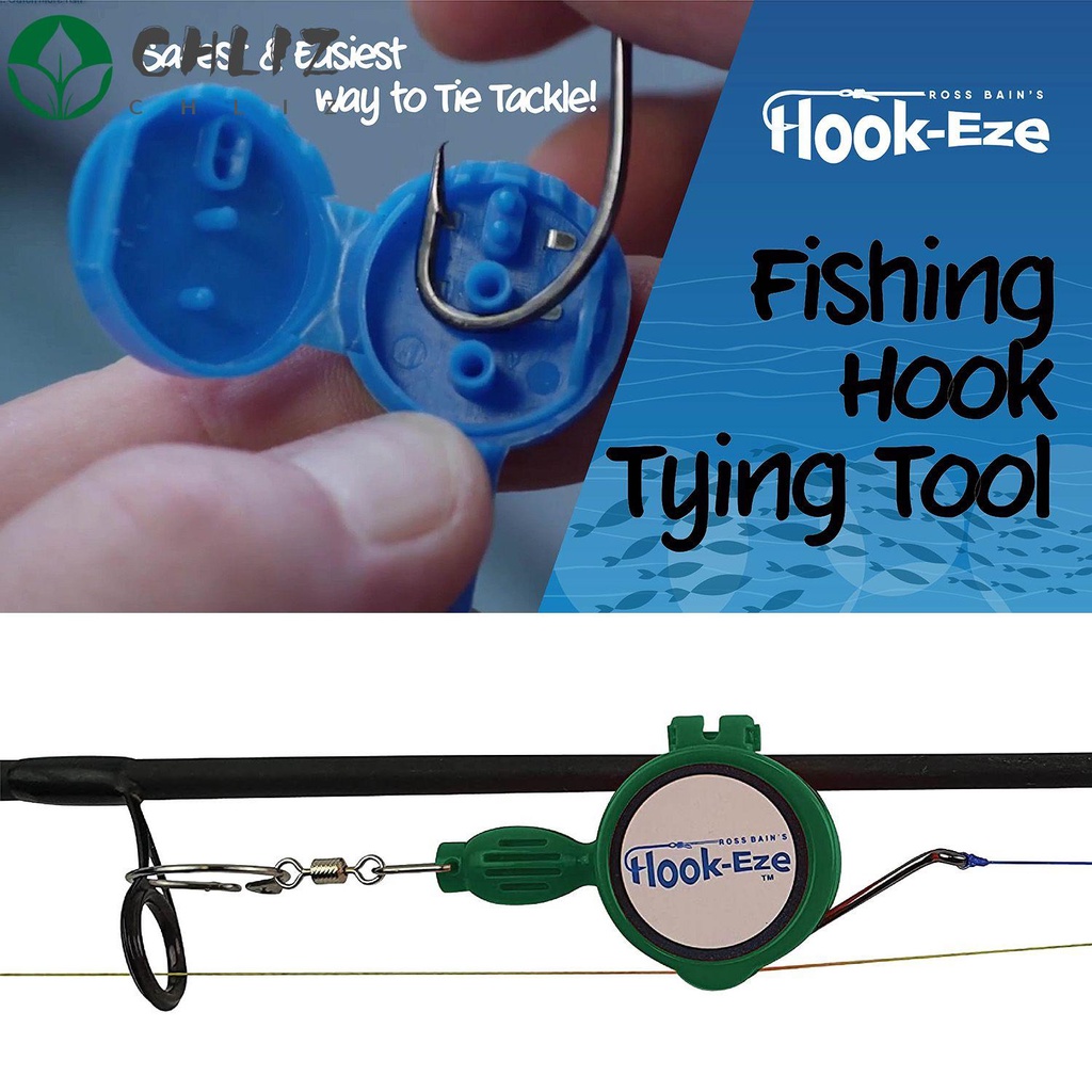 CHINKHD 2pcs Portable Knot Tying Tool Outdoor Equipment Safety Storage Fast  Tie Knotter Tackle Box Accessories Colorful Durable Quick Tying Fishing Hook  Cover