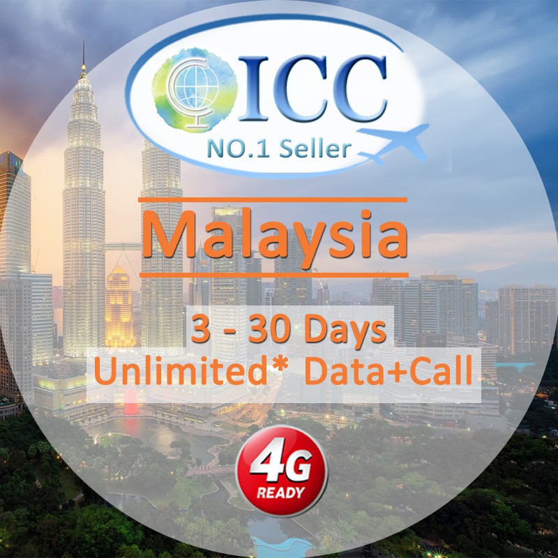 ICC_Malaysia 330 Days SIM Unlimited Data + Call* /Malaysia local sim