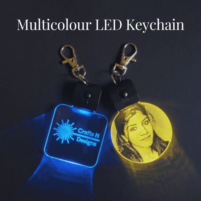 Led 2025 engraved keychain