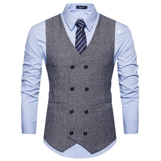 Mens double hot sale breasted waistcoat