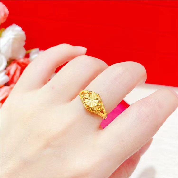 Gold ring design store for female price