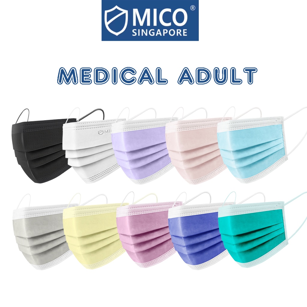 [SG BRAND] MICO Adult 3ply Medical Surgical Mask BEF>98 Disposable